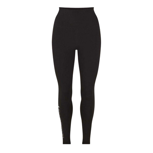 Black - Front - Champion Womens-Ladies Logo Leggings