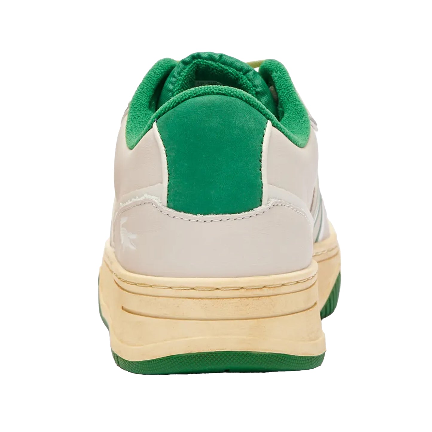Off White-Green - Back - Lacoste Unisex Adult L001 Leather Trainers