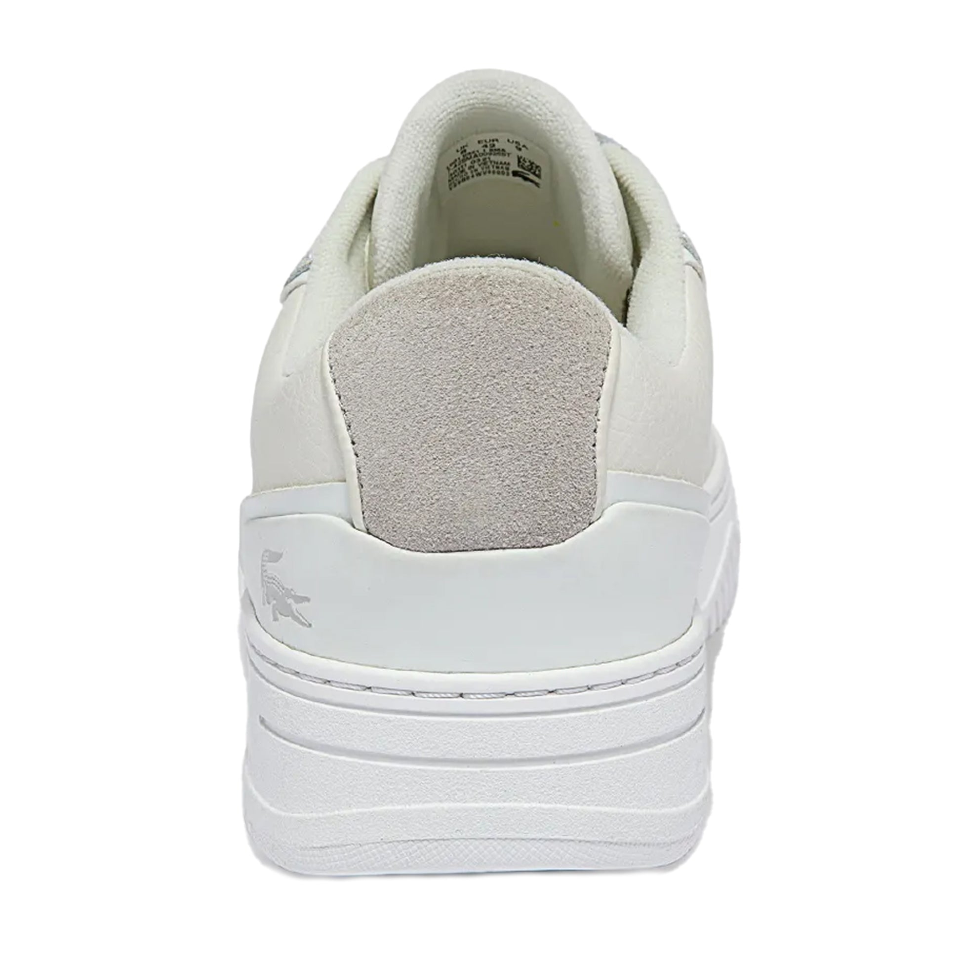 White - Back - Lacoste Unisex Adult L001 Leather Trainers