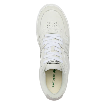White - Side - Lacoste Unisex Adult L001 Leather Trainers
