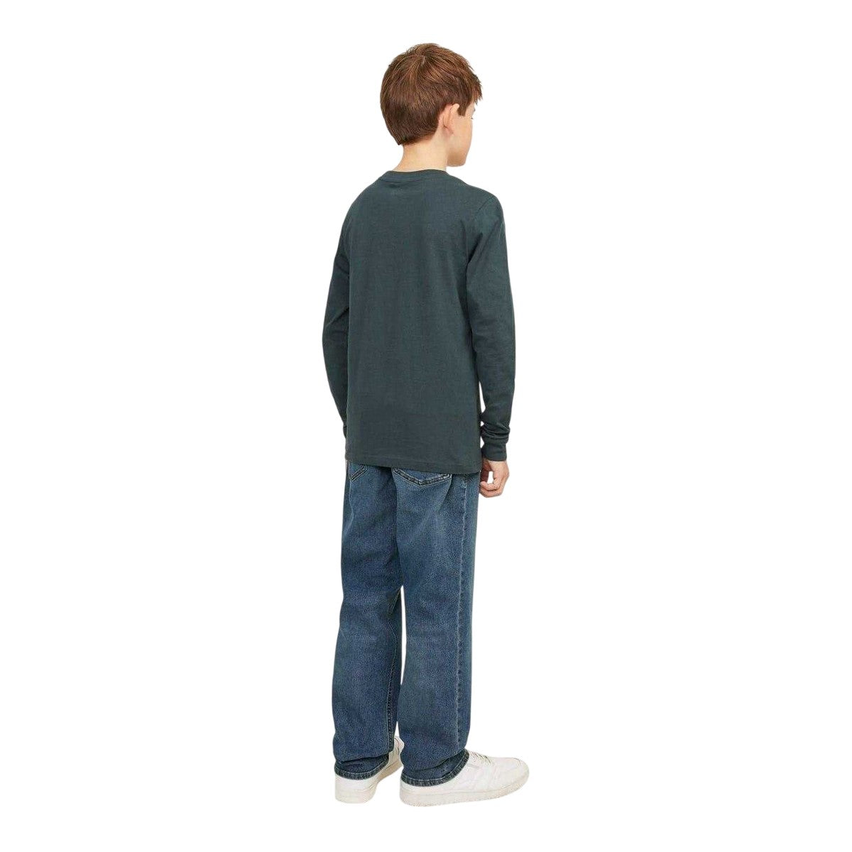 Blue Denim - Back - Jack And Jones Boys Clark Denim Jeans