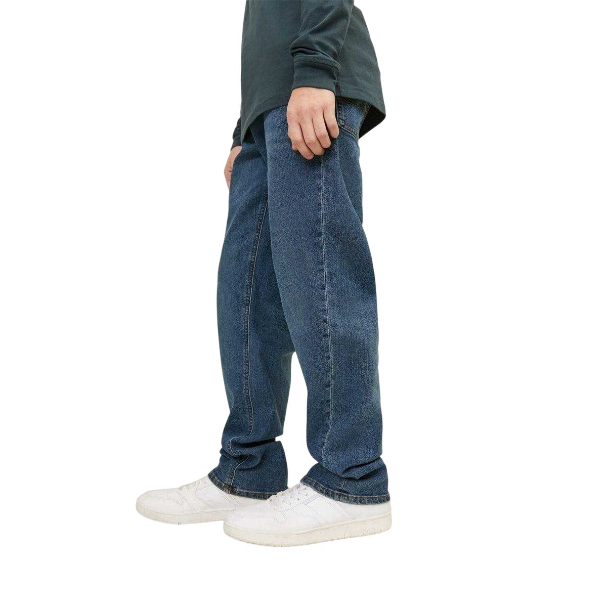 Blue Denim - Side - Jack And Jones Boys Clark Denim Jeans