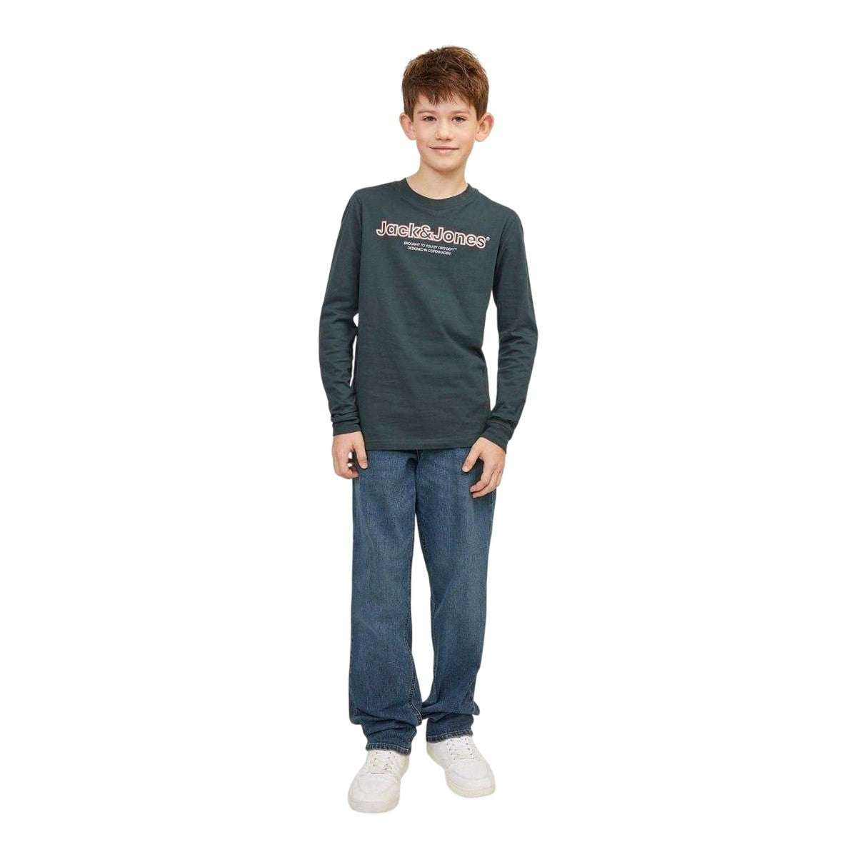 Blue Denim - Pack Shot - Jack And Jones Boys Clark Denim Jeans