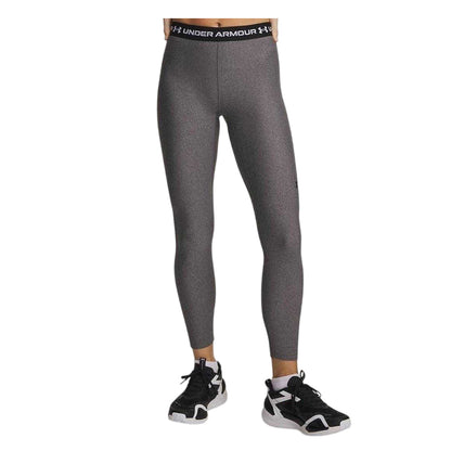 Charcoal-Black - Front - Under Armour Womens-Ladies HeatGear Leggings