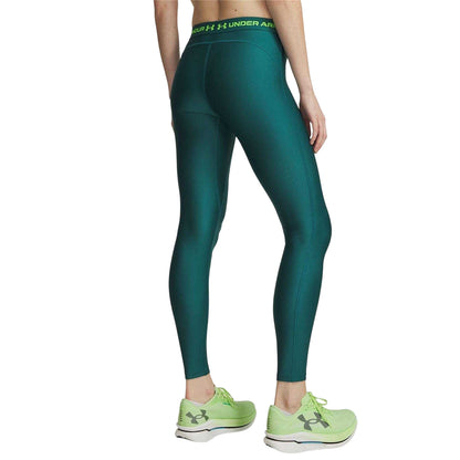 Green - Back - Under Armour Womens-Ladies HeatGear Leggings