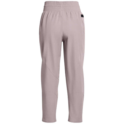 Grey - Back - Under Armour Womens-Ladies Unstoppable Relaxed Fit Joggers