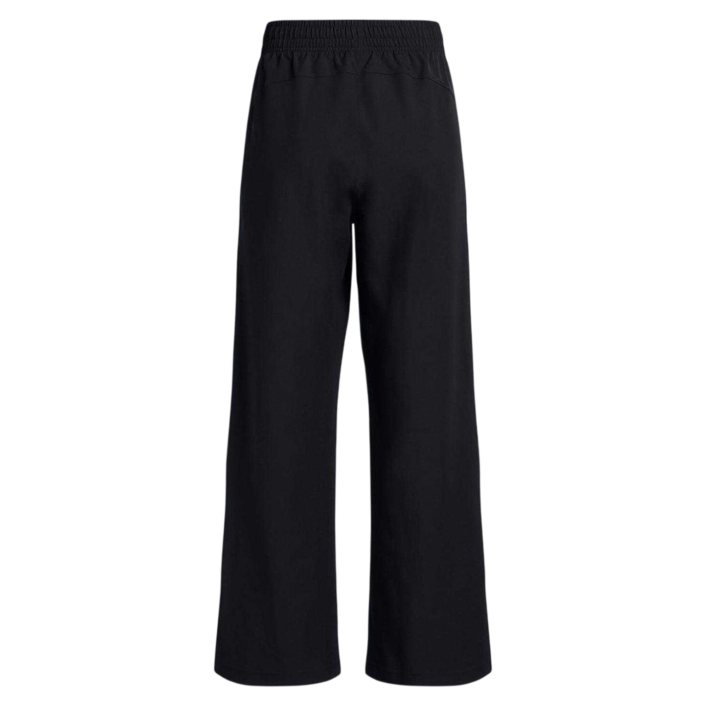 Black - Back - Under Armour Womens-Ladies Unstoppable Woven Zip Pocket Relaxed Fit Joggers