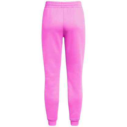 Purple - Back - Under Armour Womens-Ladies Rival Fleece Jogging Bottoms