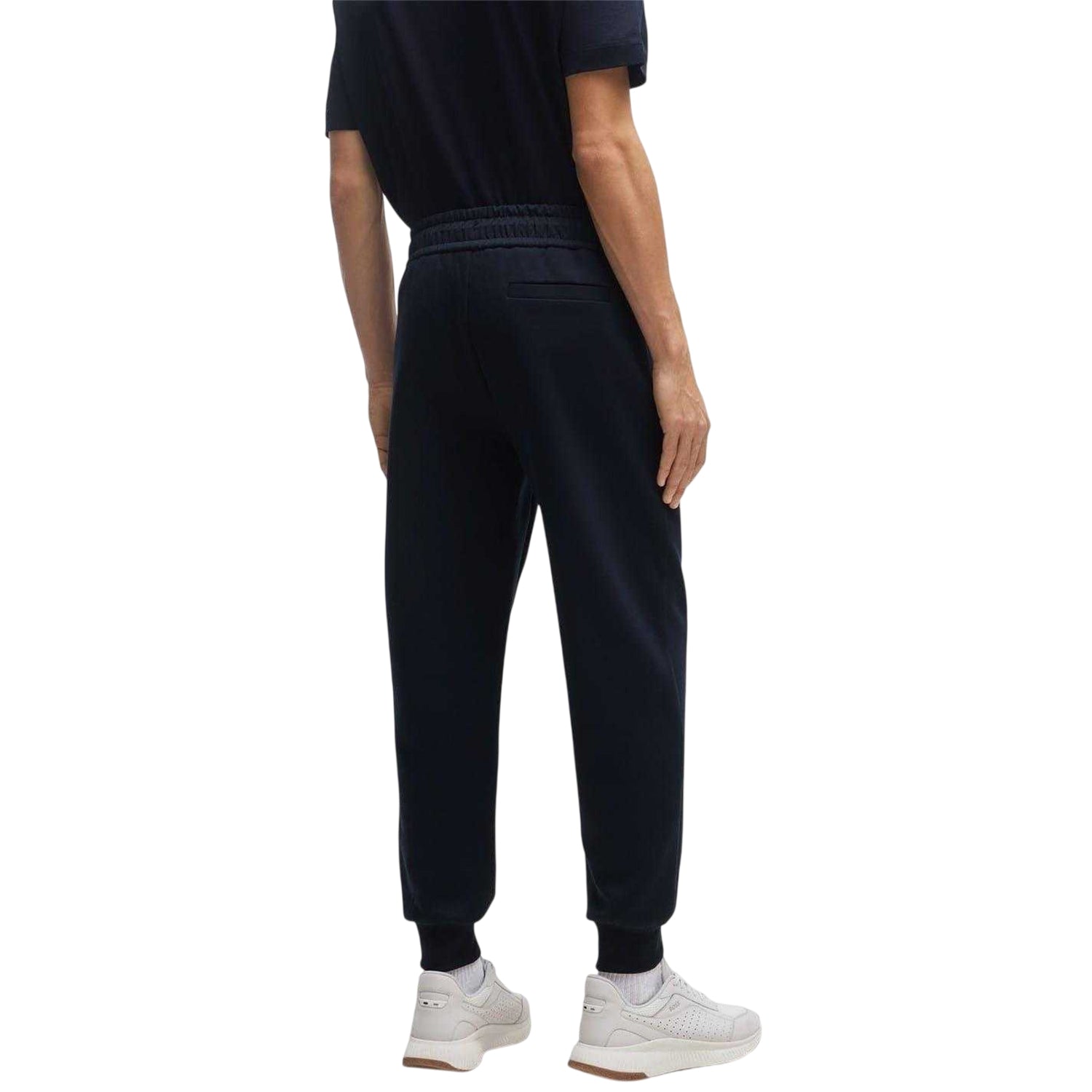 Dark Blue - Back - Hugo Boss Mens Larsen Slim Joggers