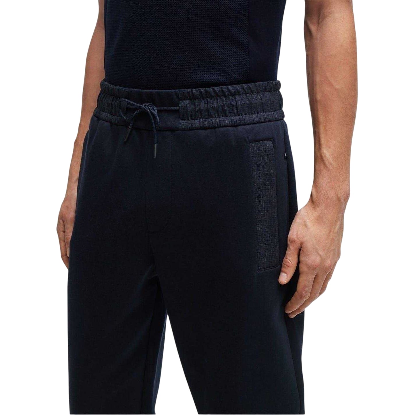 Dark Blue - Side - Hugo Boss Mens Larsen Slim Joggers