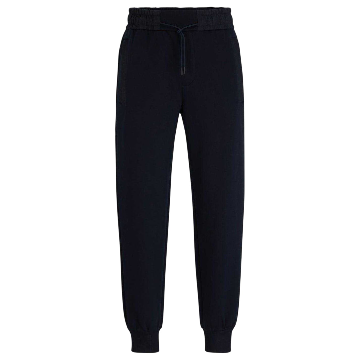 Dark Blue - Front - Hugo Boss Mens Larsen Slim Joggers