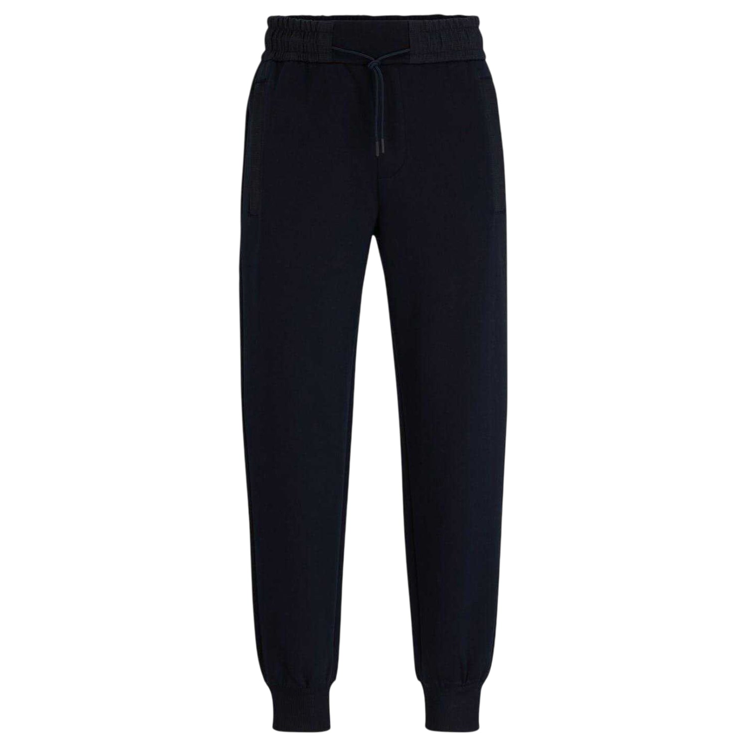 Dark Blue - Front - Hugo Boss Mens Larsen Slim Joggers