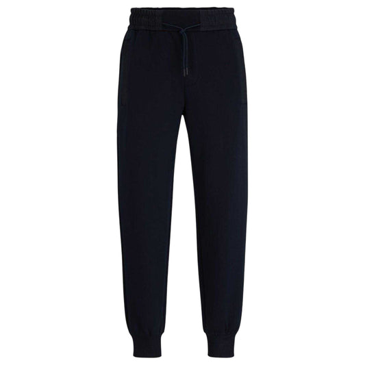 Dark Blue - Front - Hugo Boss Mens Larsen Slim Joggers