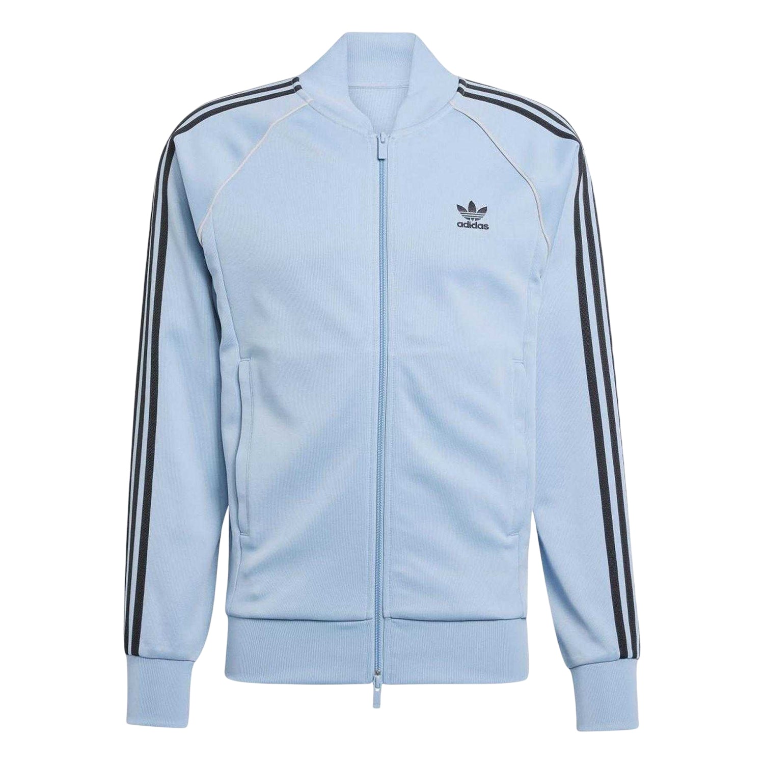 Blue - Front - Adidas Unisex Adult Interlock Track Jacket