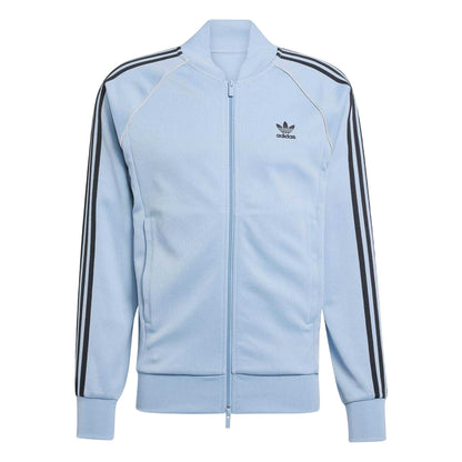 Blue - Front - Adidas Unisex Adult Interlock Track Jacket