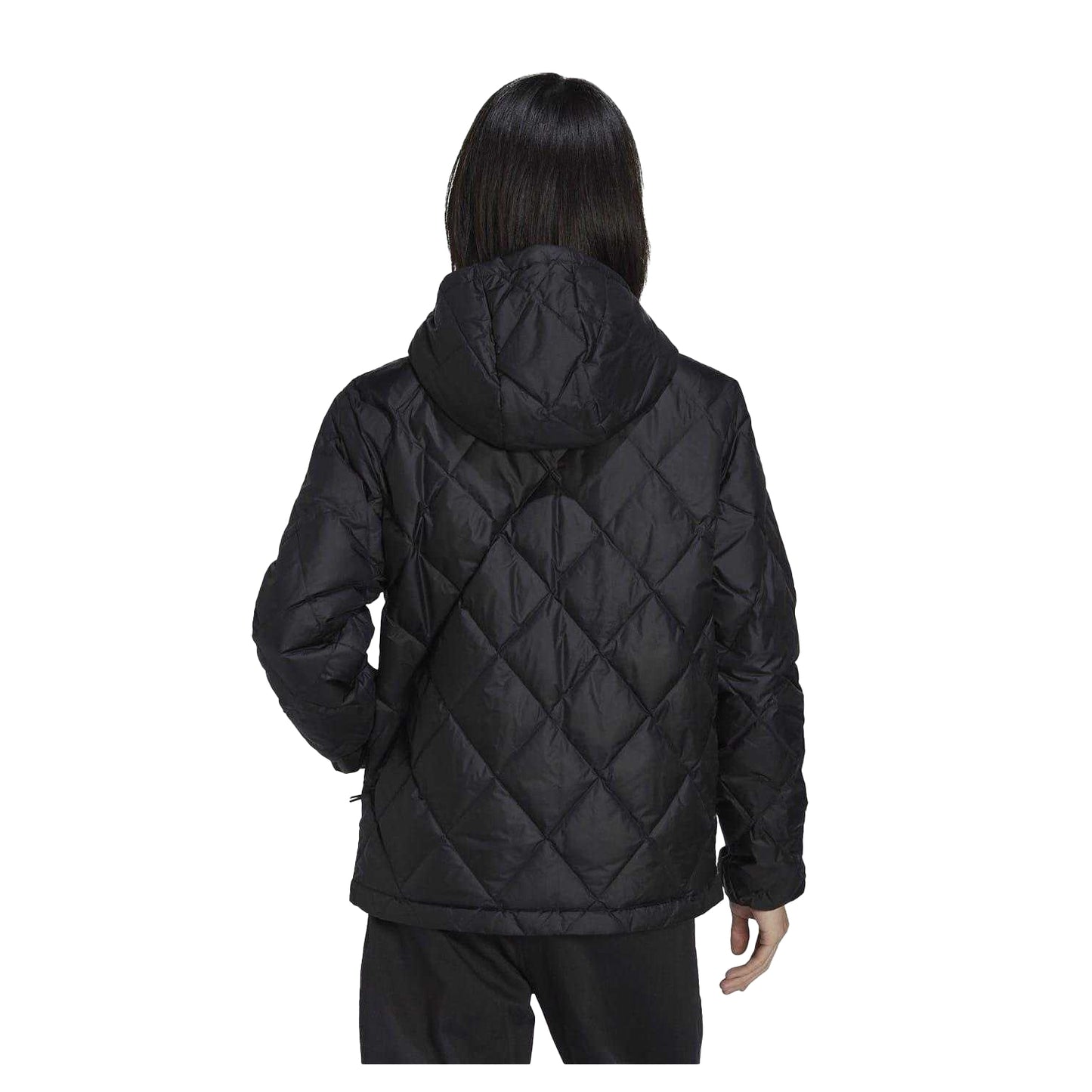 Black - Back - Adidas Unisex Adult Regular Hooded Jacket