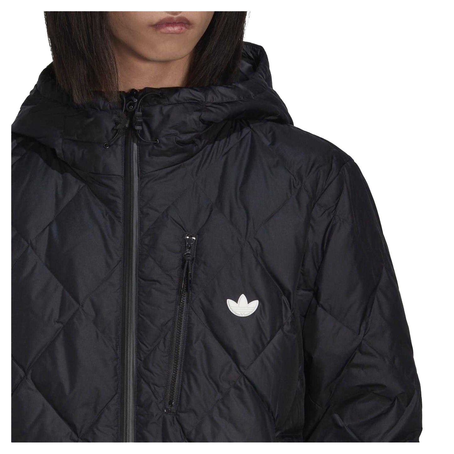 Black - Side - Adidas Unisex Adult Regular Hooded Jacket