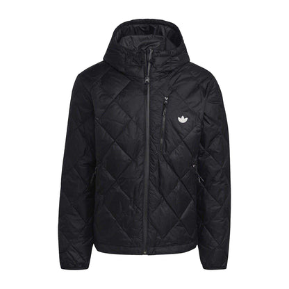 Black - Front - Adidas Unisex Adult Regular Hooded Jacket