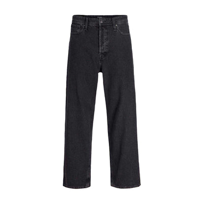 Black Denim - Front - Levis Mens Alex Denim Wide Leg Jeans