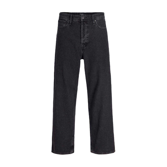 Black Denim - Front - Levis Mens Alex Denim Wide Leg Jeans