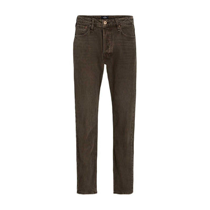 Chocolate Brown - Front - Jack And Jones Mens Chris 900 Straight Jeans