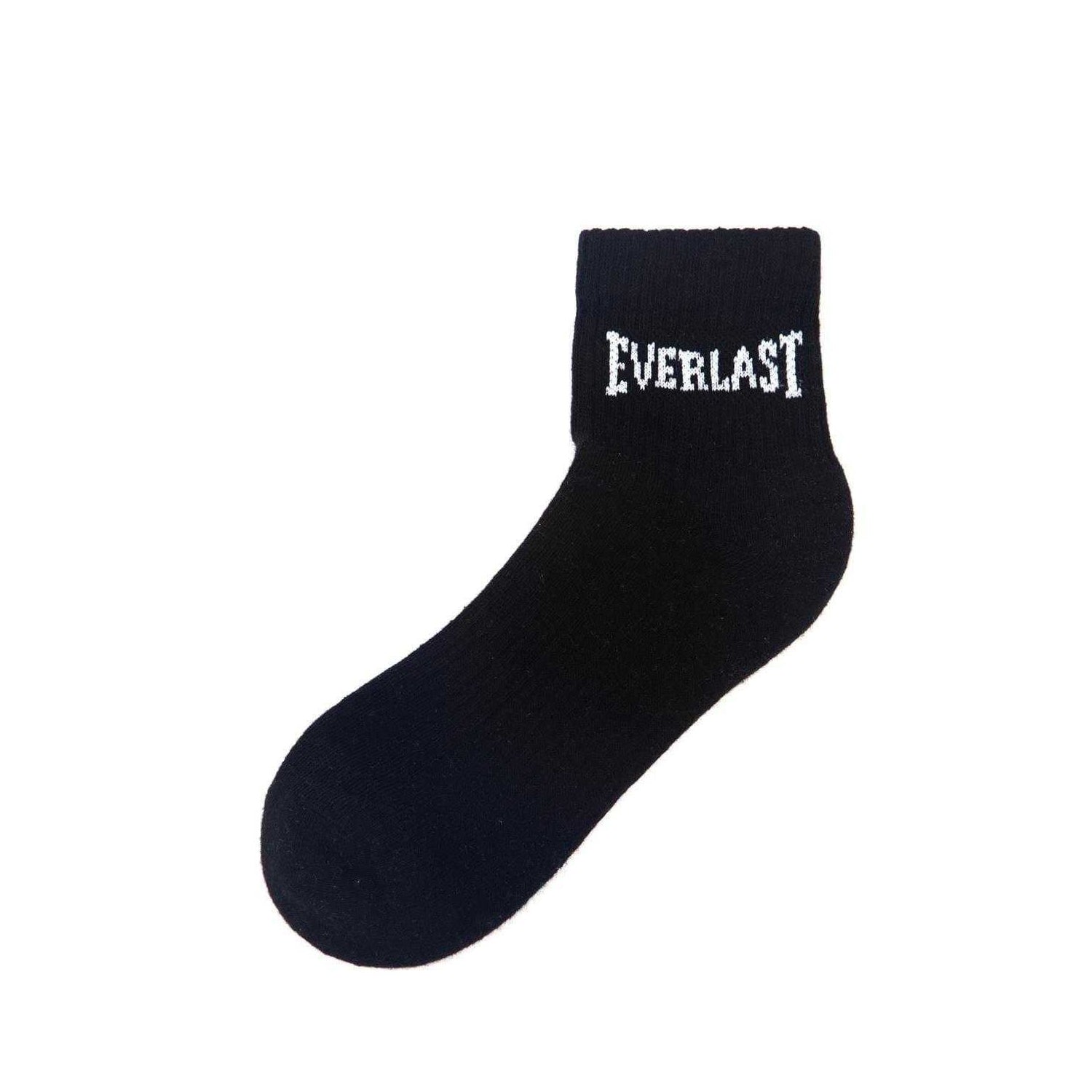 Black - Back - Everlast Mens Quarter Socks (Pack of 3)