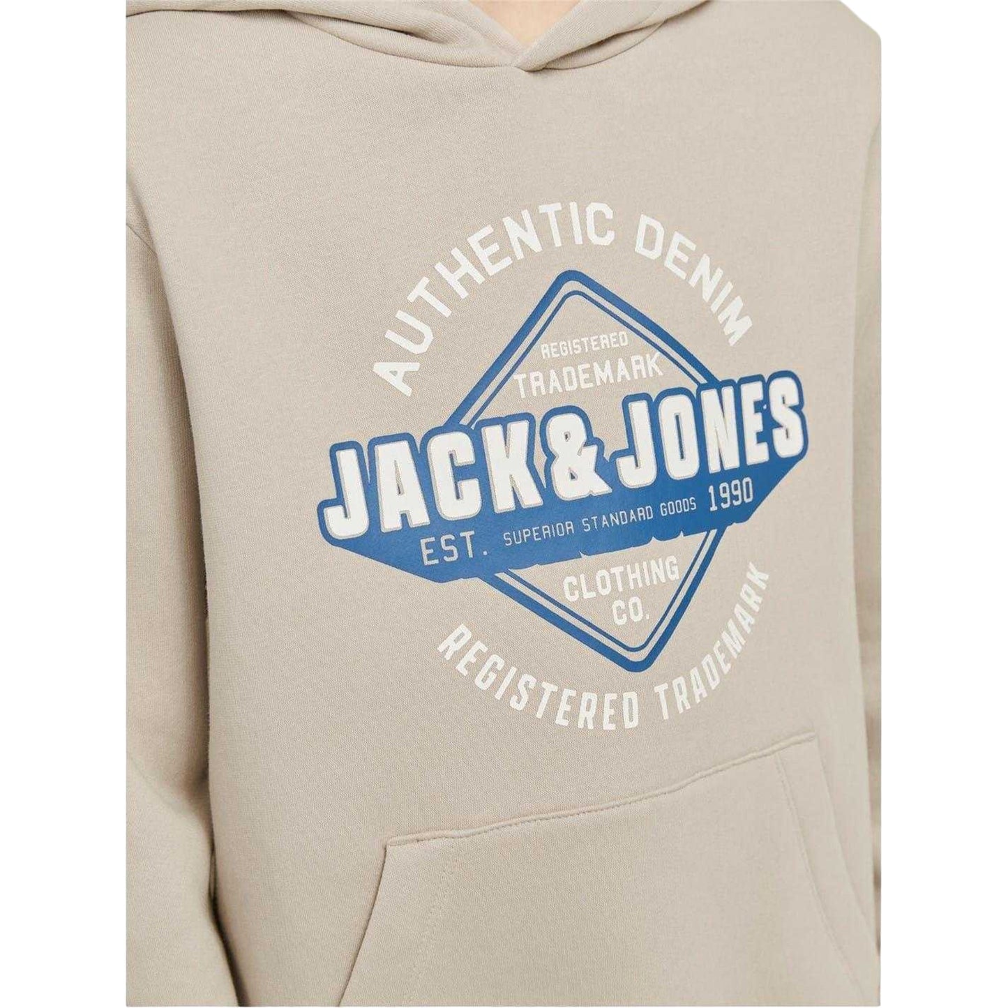 Moonbeam - Back - Jack And Jones Boys Logo Cotton Blend Sweatshirt