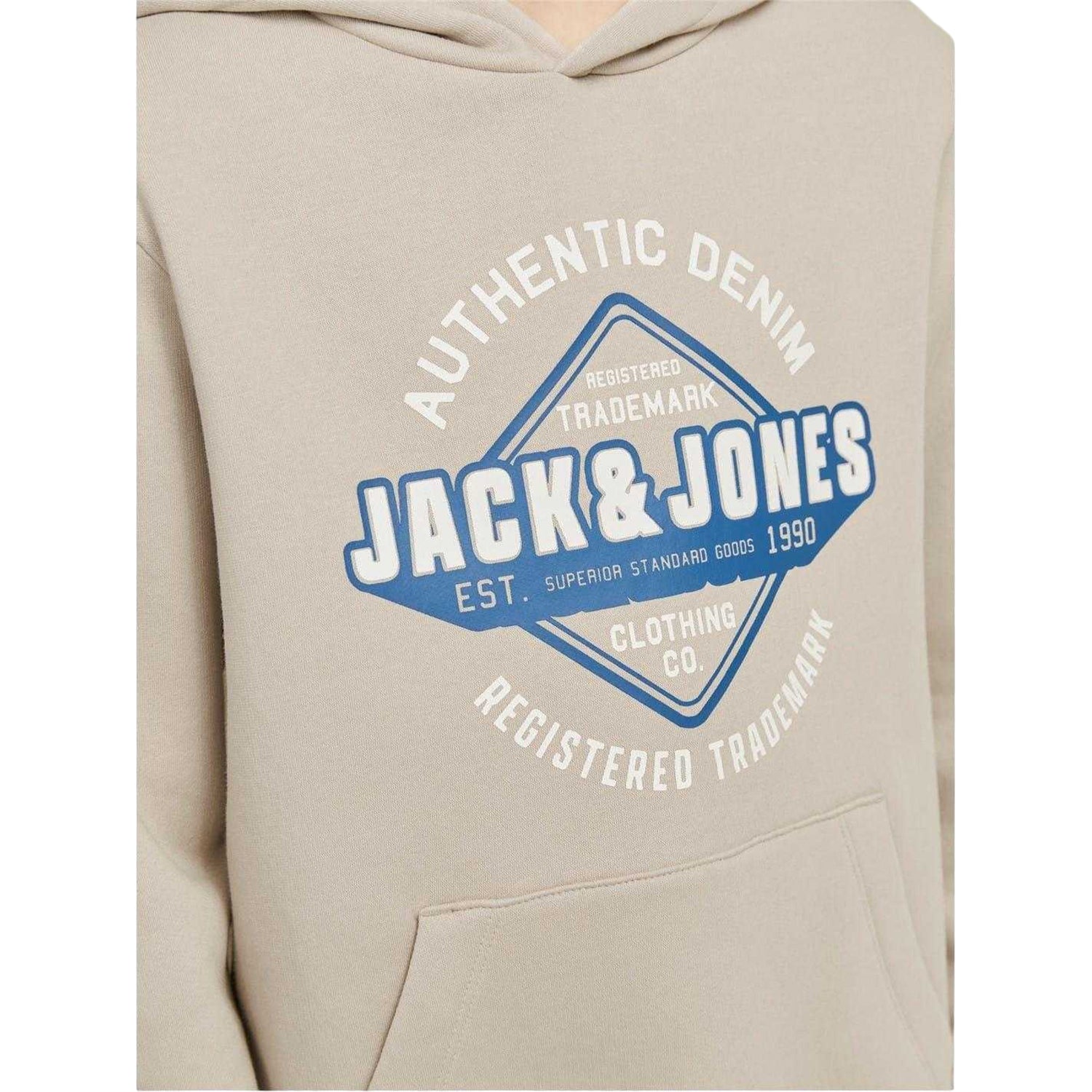 Moonbeam - Back - Jack And Jones Boys Logo Cotton Blend Sweatshirt