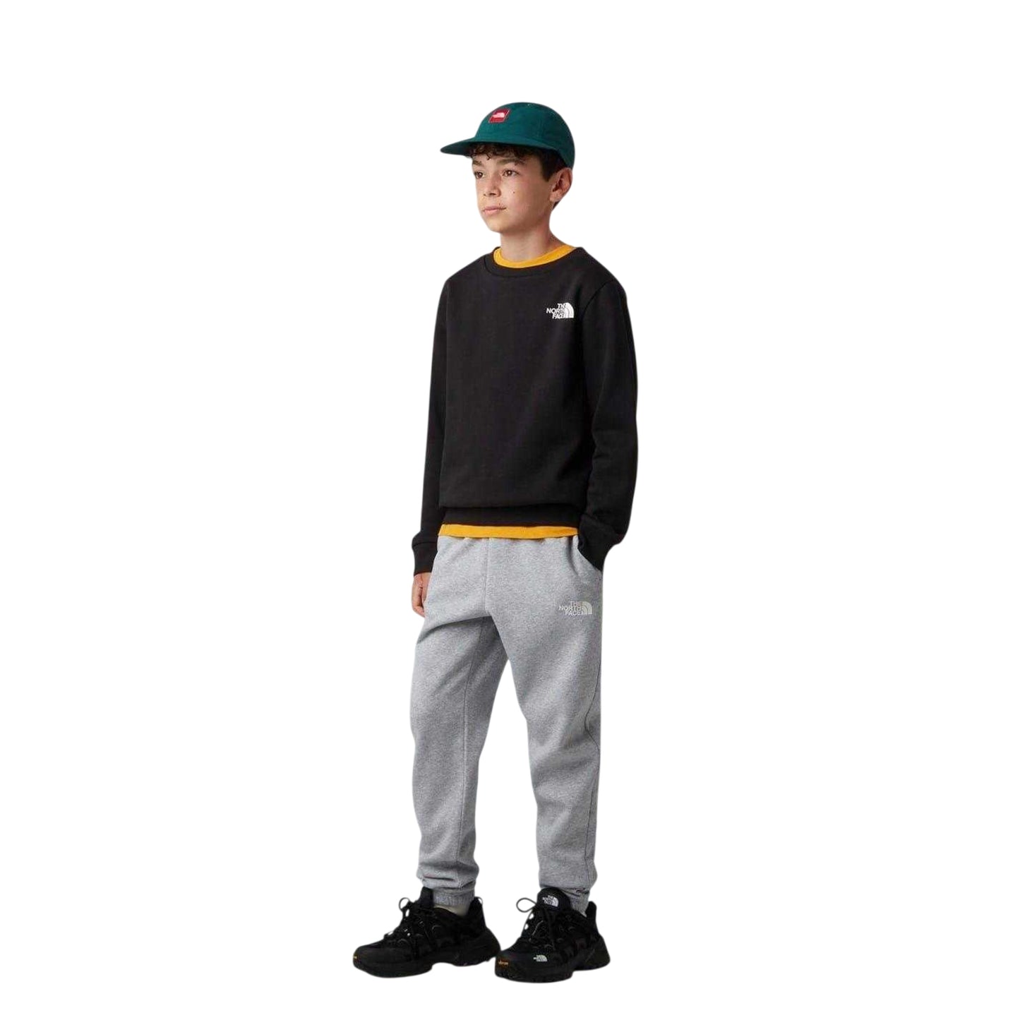 Black - Side - The North Face Childrens-Kids Simple Dome Sweatshirt