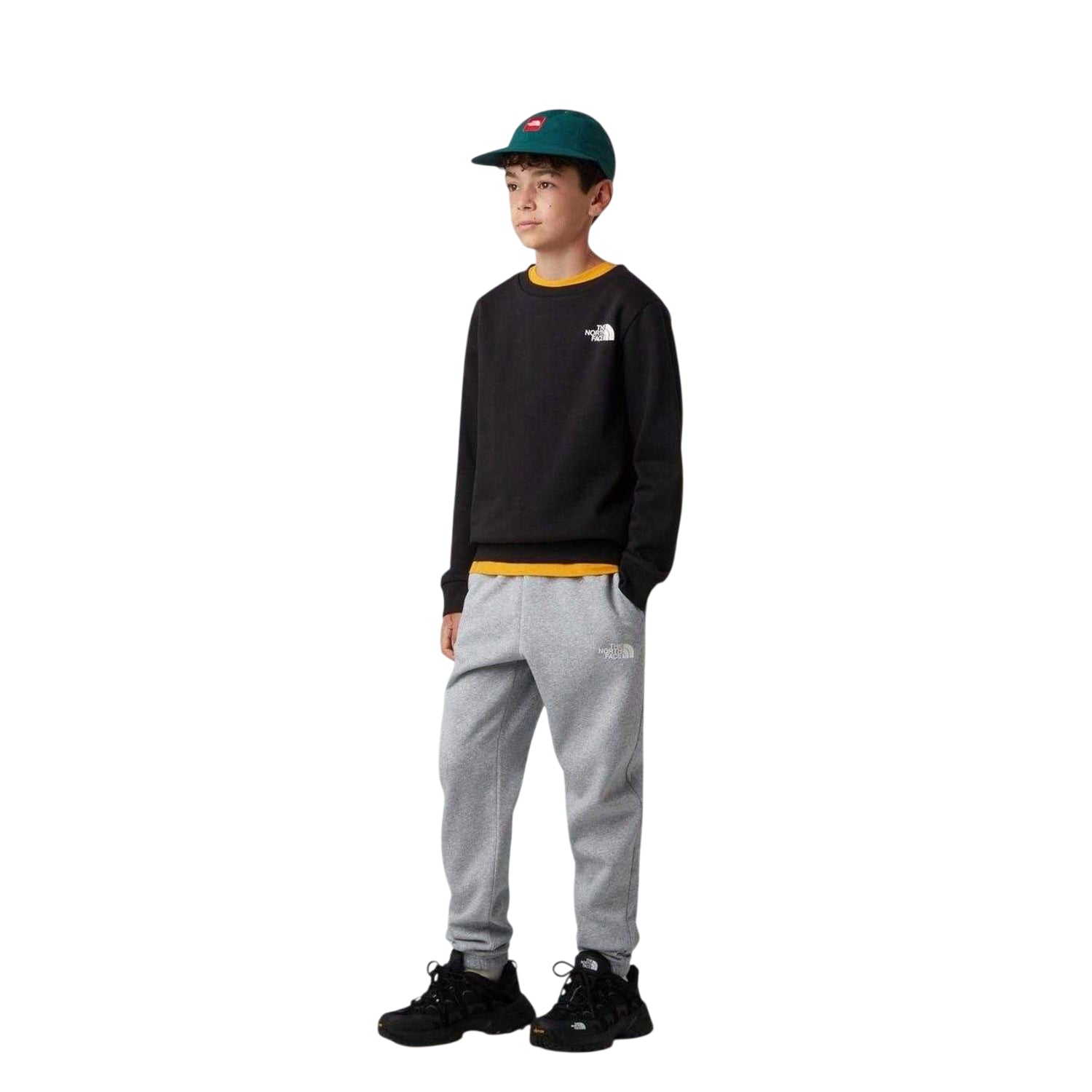 Black - Side - The North Face Childrens-Kids Simple Dome Sweatshirt