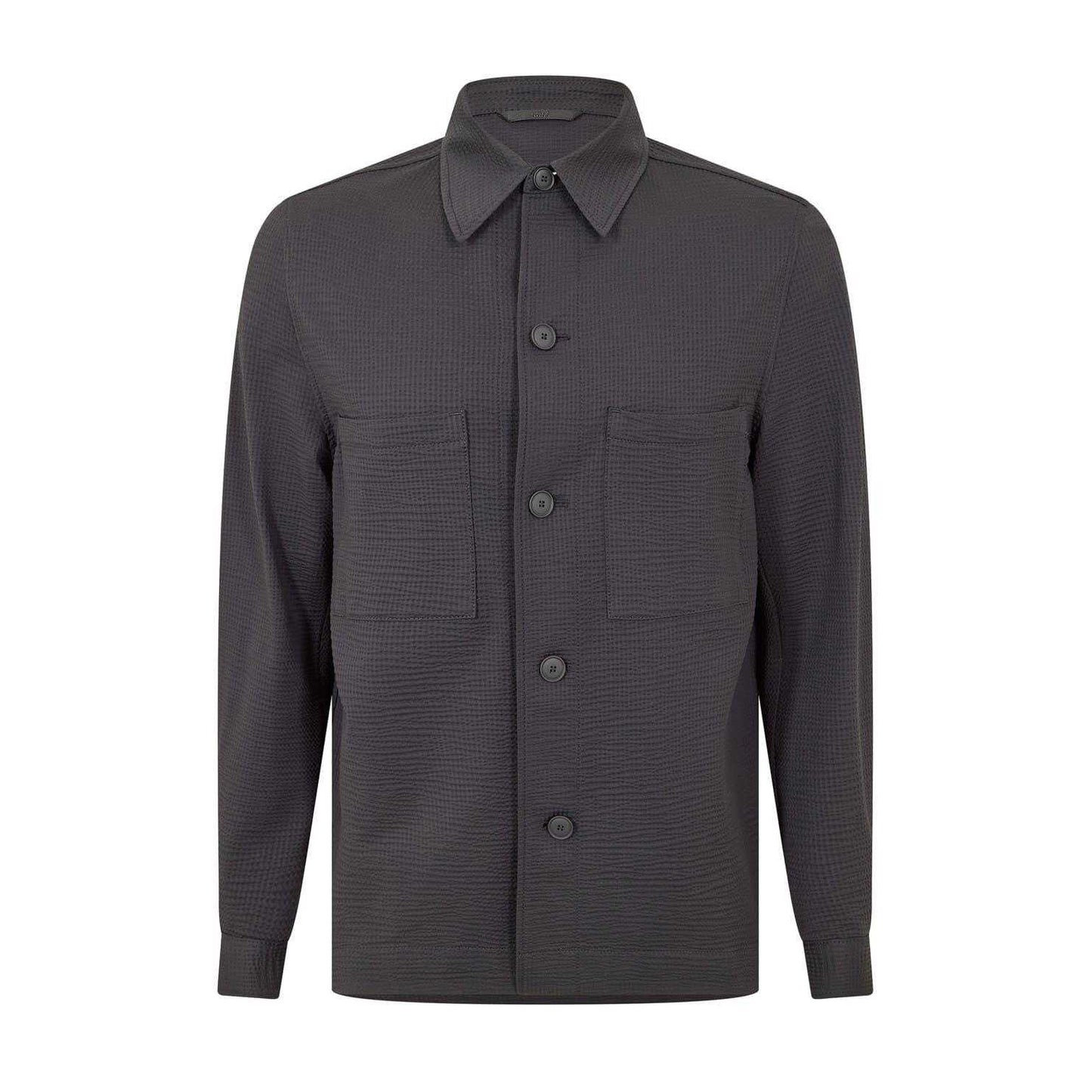 Black - Front - Boss Unisex Adult Shirt Jacket