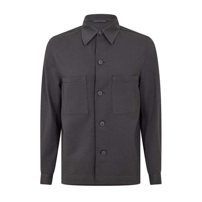 Black - Front - Boss Unisex Adult Shirt Jacket