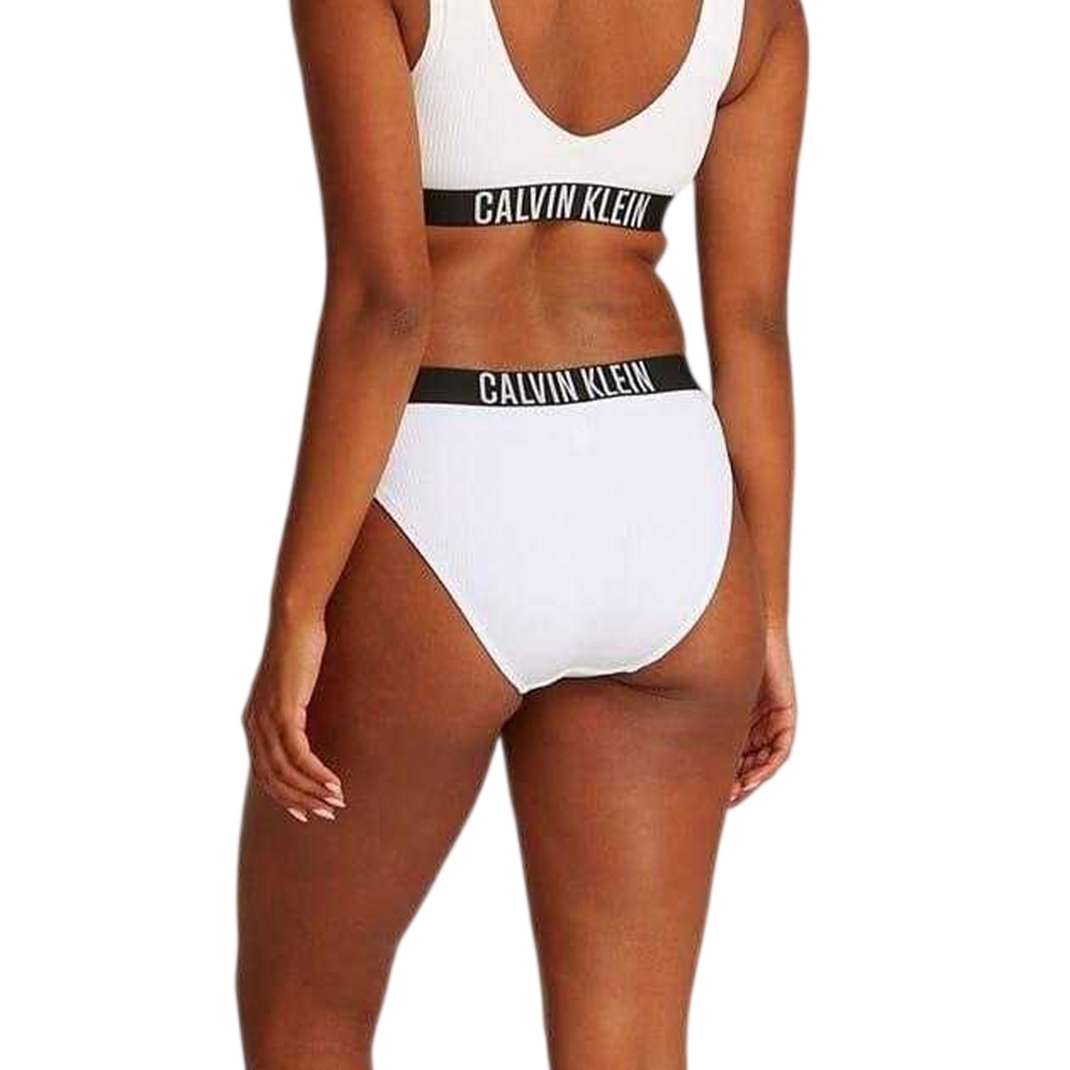 Brilliant White - Back - Calvin Klein Womens-Ladies Bikini Bottoms