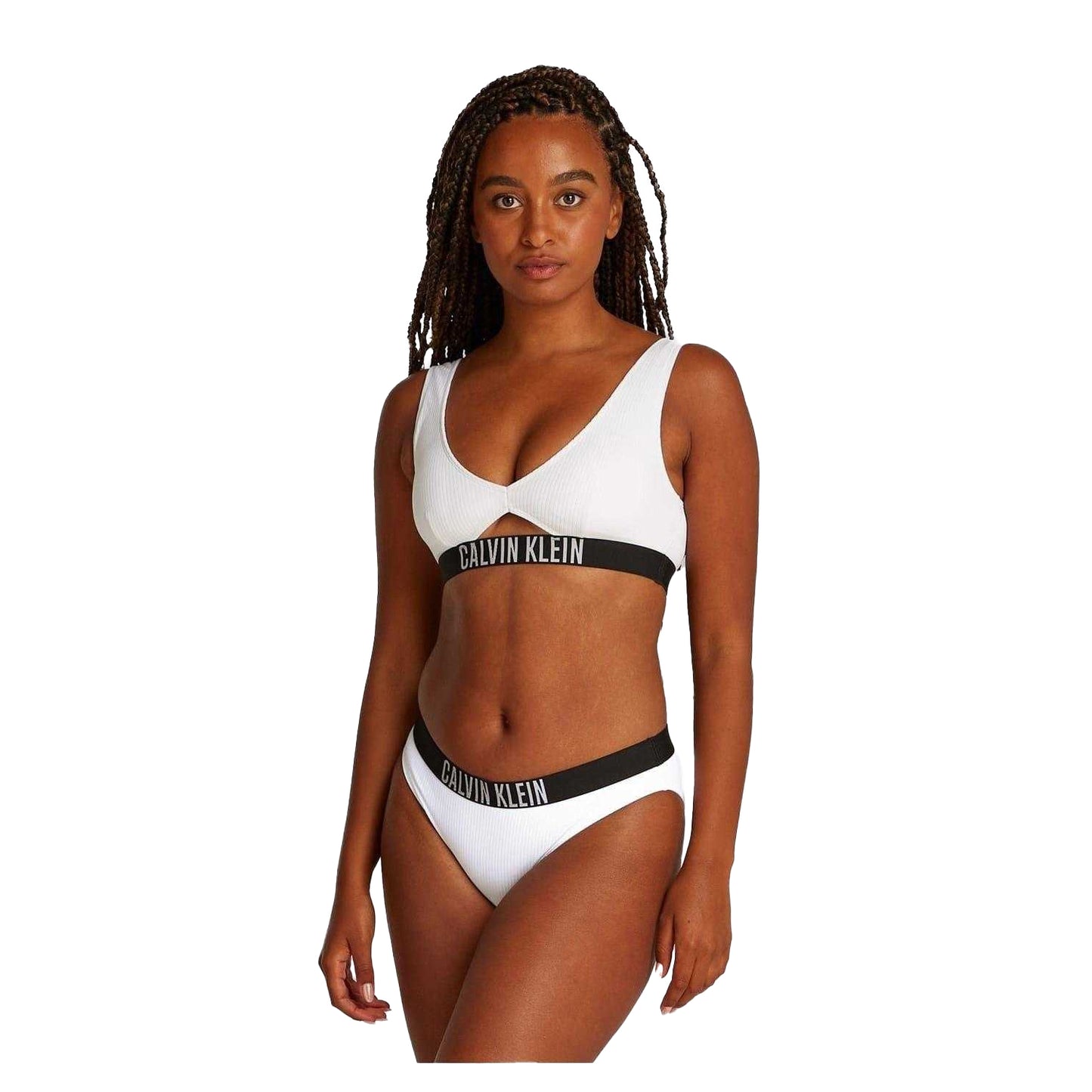 Brilliant White - Lifestyle - Calvin Klein Womens-Ladies Bikini Bottoms