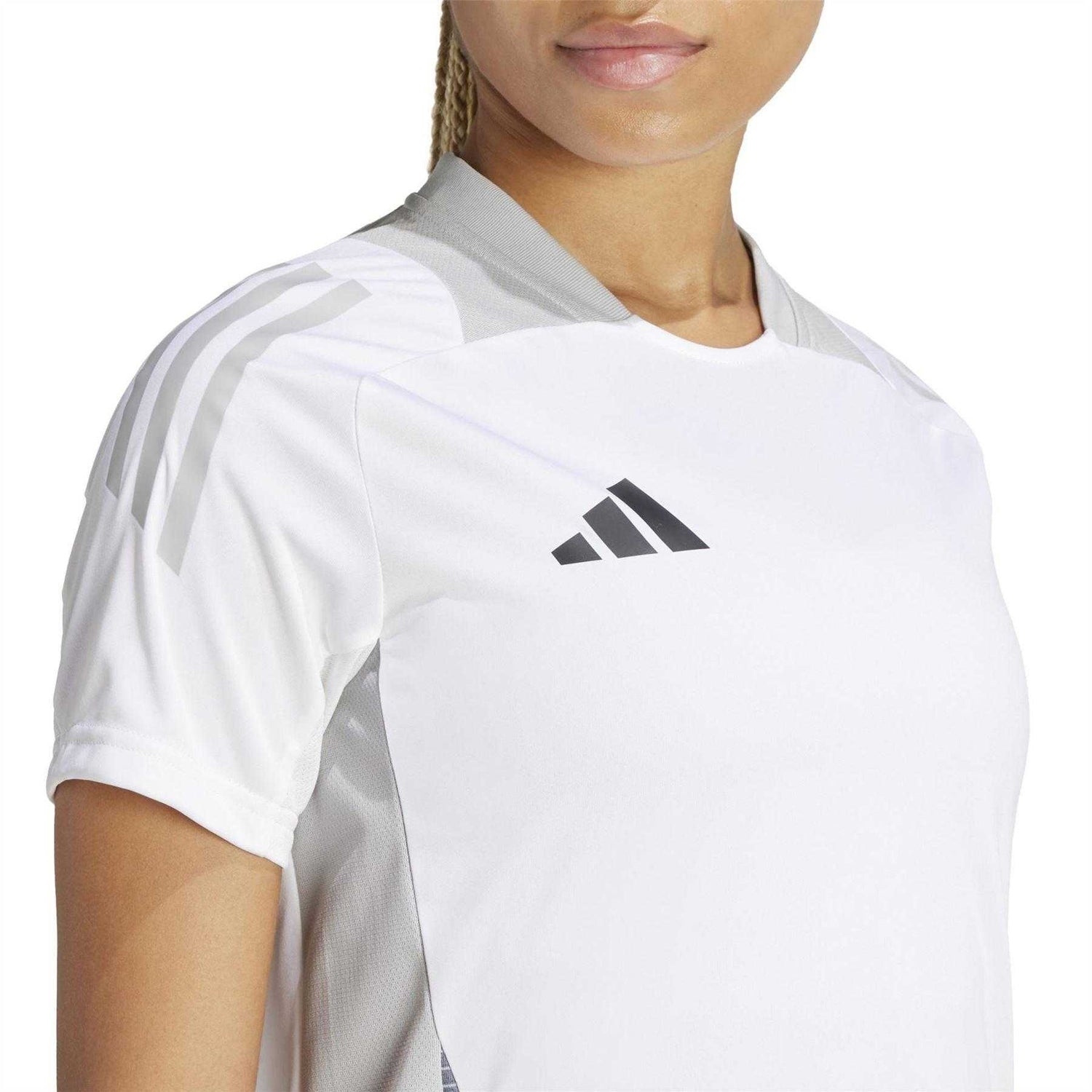 White - Side - Adidas Womens-Ladies Tiro 24 Competition Football Jersey
