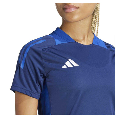 Navy Blue - Side - Adidas Womens-Ladies Tiro 24 Competition Football Jersey