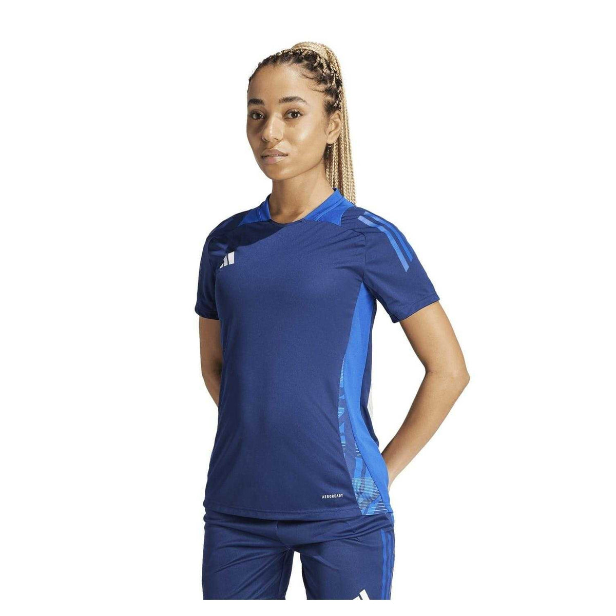 Navy Blue - Lifestyle - Adidas Womens-Ladies Tiro 24 Competition Football Jersey