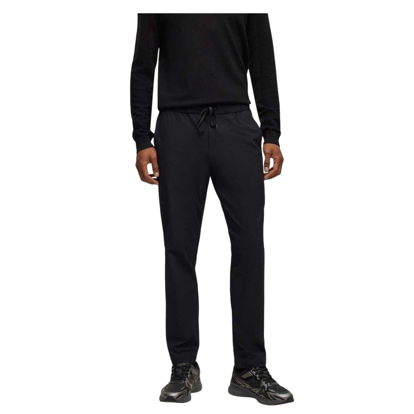 Black - Front - Hugo Boss Mens Jordison Joggers