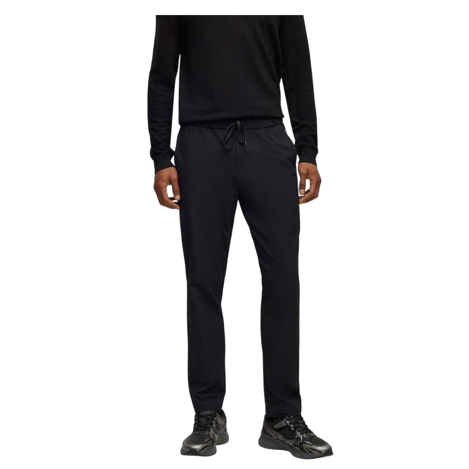 Black - Front - Hugo Boss Mens Jordison Joggers