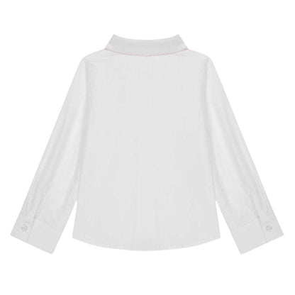 Salmon - Back - Lapin House Childrens-Kids Long-Sleeved Formal Shirt