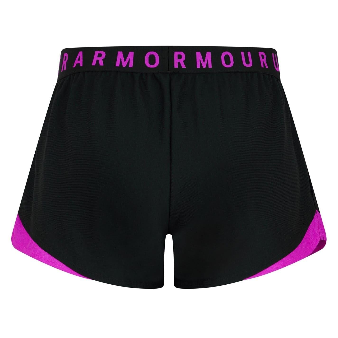 Black - Pack Shot - Under Armour Womens-Ladies Play Up Shorts