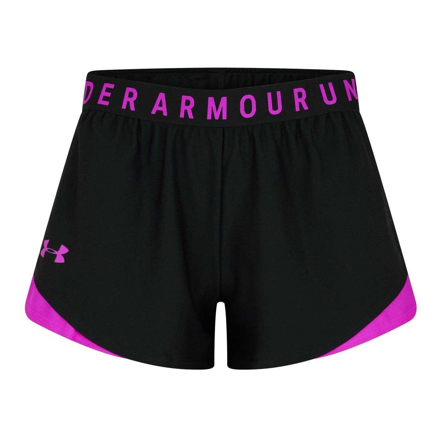 Black - Front - Under Armour Womens-Ladies Play Up Shorts