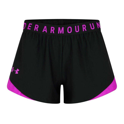 Black - Front - Under Armour Womens-Ladies Play Up Shorts