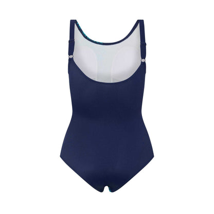 Blue - Back - Zoggs Womens-Ladies One Piece Swimsuit