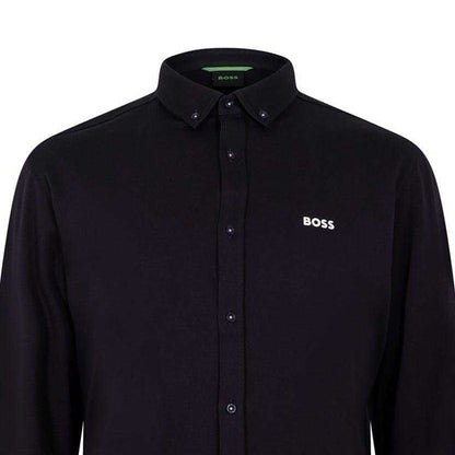 Dark Blue - Back - Boss Mens Motion Regular Button-Down Shirt