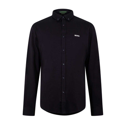 Dark Blue - Front - Boss Mens Motion Regular Button-Down Shirt