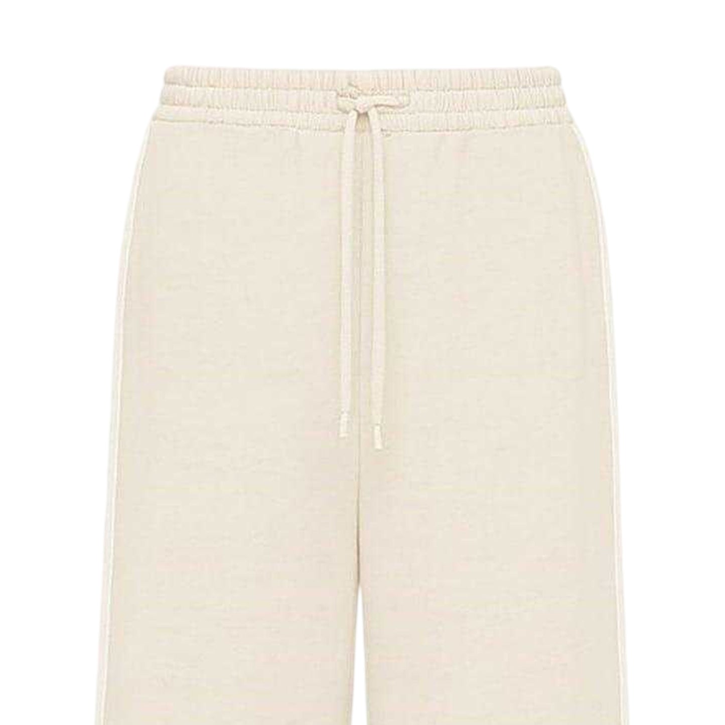 Stone - Back - I Saw It First Womens-Ladies Fleece Side Stripe Wide Leg Joggers