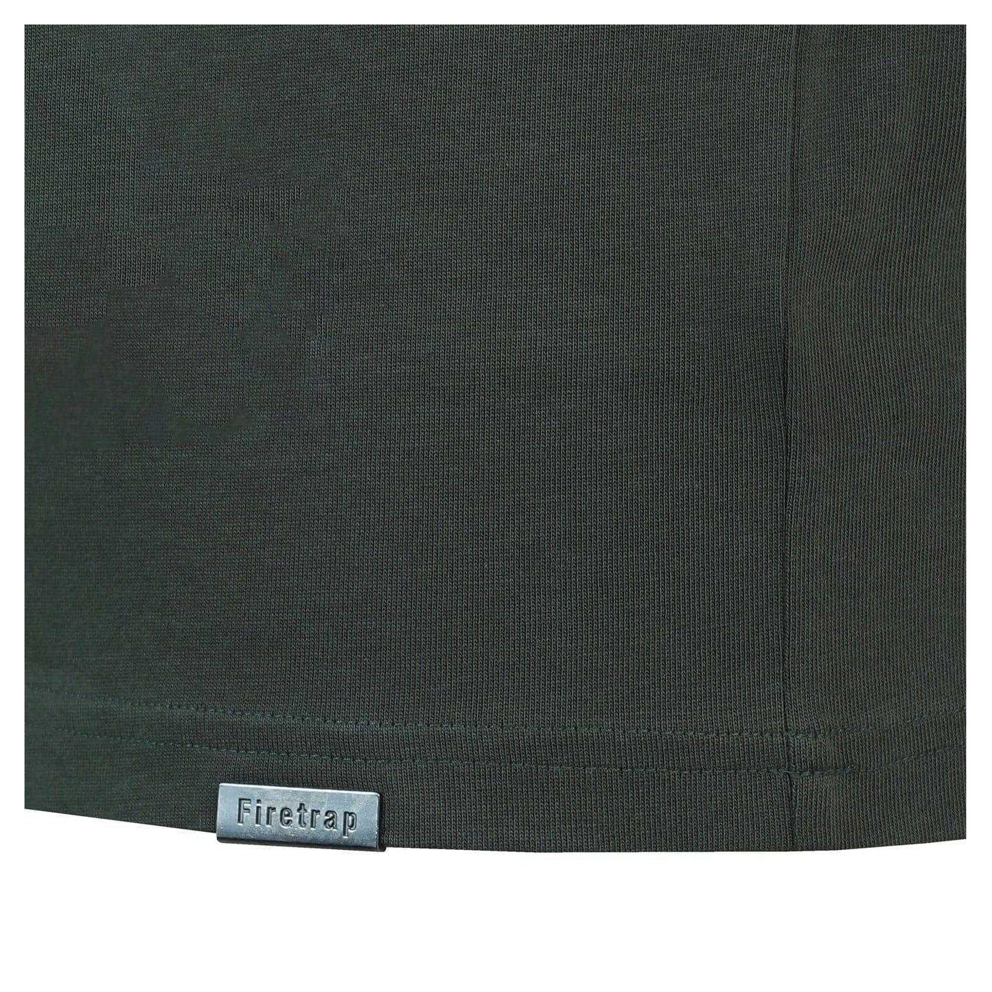 Khaki Green - Side - Firetrap Mens T-Shirt