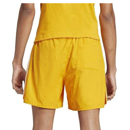 Orange - Back - Adidas Mens Sprinter 3 Stripes Elasticated Waist Running Shorts