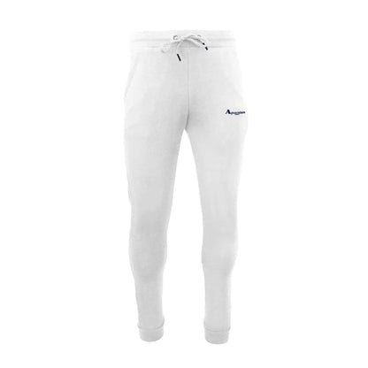 White - Front - Aquascutum Unisex Adult Drawstring Slim Joggers